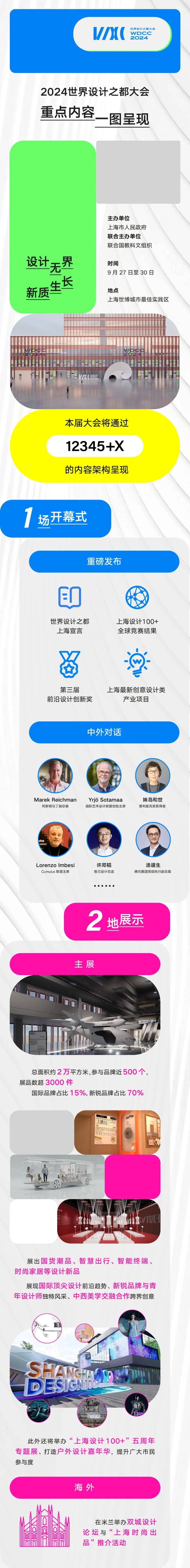 2024世界設計之都大會9月27日開幕 . 2024世界設計之都大會9月27日開幕