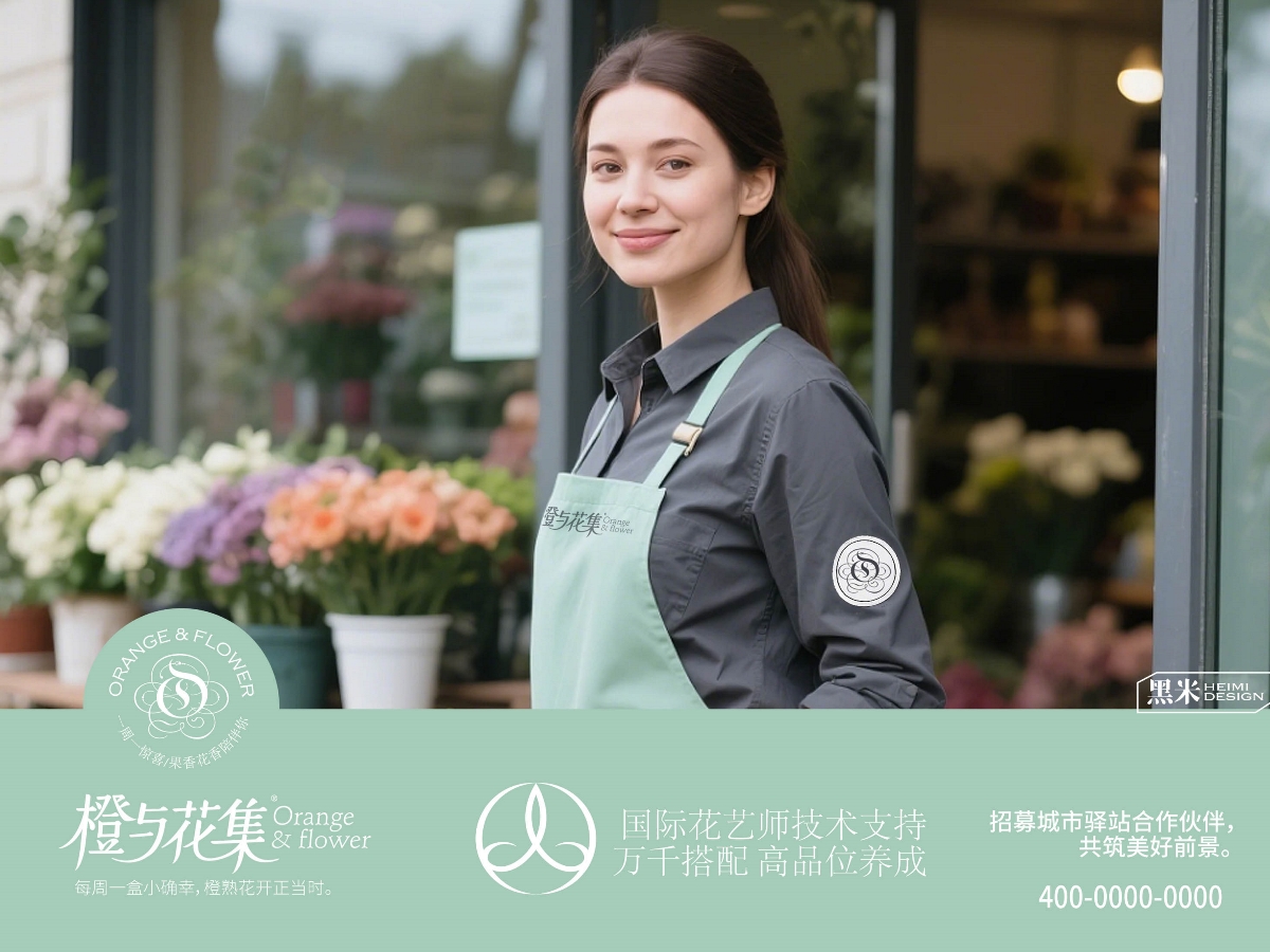 花集,品牌,形象設計 . 橙與花集--品牌形象設計